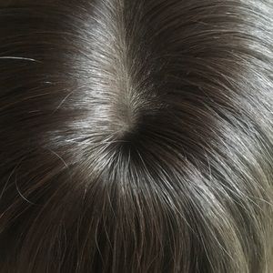 HIghline hair topper never used only styled and plugged the pins in the middle